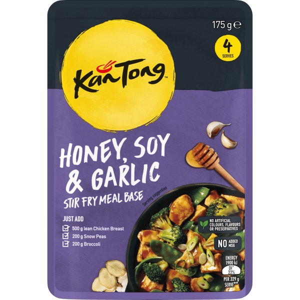 Kan Tong Honey Soy & Garlic Stir Fry Meal Base Pouch 175g